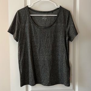 Levi’s dark gray glitter short sleeve top